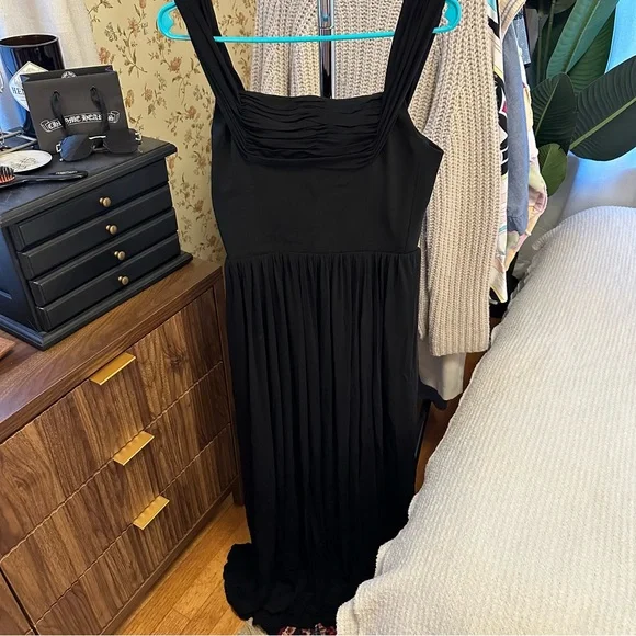 NWT La Ligne Grace Off-the-shoulder Stretch-jersey Midi Dress Sz L - Picture 2 of 7